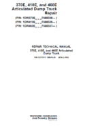 John Deere 370E, 410E, 460E Articulated Dump Truck Services Manual