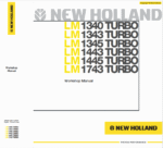 New Holland LM1745 Telehandlers Service Manual