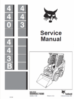 Bobcat 440, 443 and 443B Skid-Steer Loader Service Manual