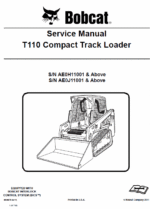 Bobcat T110 Compact Loader Service Manual
