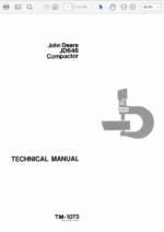 John Deere 646 Compactor Service Manual
