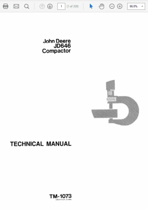 John Deere 646 Compactor Service Manual