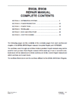 New Holland BW28, BW38 Bale Wagon Service Manual