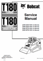 Bobcat T180 Turbo, T180 Turbo High Flow Loaders Service Manual