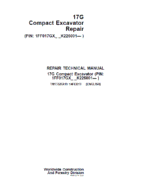 John Deere 17G Excavator Repair Service Manual