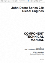 John Deere 220 Diesel Engines Service Manual