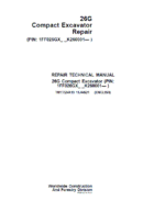 John Deere 26G Excavator Repair Service Manual