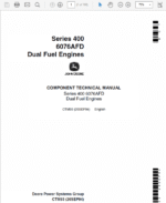 John Deere 400 Series 6076AFD Dual Fuel Engines Service Manual
