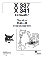 Bobcat X337 and X341 Excavator Service Manual