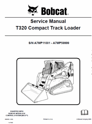 Bobcat T320 Loader Service Manual