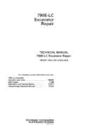 John Deere 790E LC Excavator Repair Service Manual