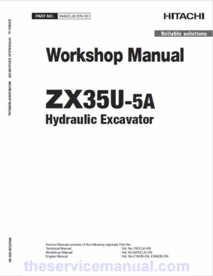 Hitachi ZX35U-5A Mini Excavator Service Repair Manual