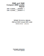 John Deere 204K, 304K Compact 4WD Loader Service Manual