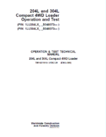 John Deere 204L, 304L 4WD Loader Technical Manual
