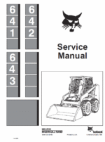 Bobcat 641, 642 and 643 Skid-Steer Loader Service Manual