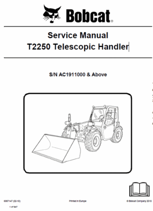 Bobcat T2250 Telescopic Handler Service Repair Manual
