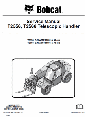 Bobcat T2556 and T2566 Telescopic Handler Service Manual