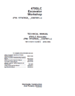 John Deere 470GLC Excavator Repair Service Manual