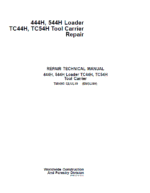 John Deere 444H, 544H Loader and TC44H, TC54H Tool Carrier Technical Manual