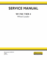 New Holland W170C Tier 4 Wheel Loader Service Manual