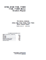 John Deere 670B, 672B, 770B, 770BH, 772B, 772BH Motor Grader Technical Manual