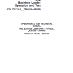 John Deere 710L Backhoe Loader Repair Services Manual