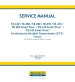 New Holland T8.410 T8.435 T8.380 SmartTrax T8.410 T8.435 Tractor Operators Manual
