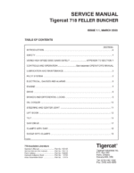 Tigercat 718 Feller Buncher Repair Service Manual (SN 7180101 – 7180900)