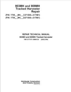 John Deere 909MH Harvester Repair Manual