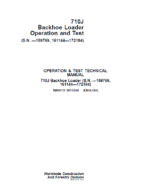 John Deere 710J Backhoe Loader Service Manual