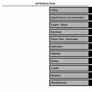 John Deere 110 Tractor Loader Backhoe Technical Manual (TM1987) - Image 3
