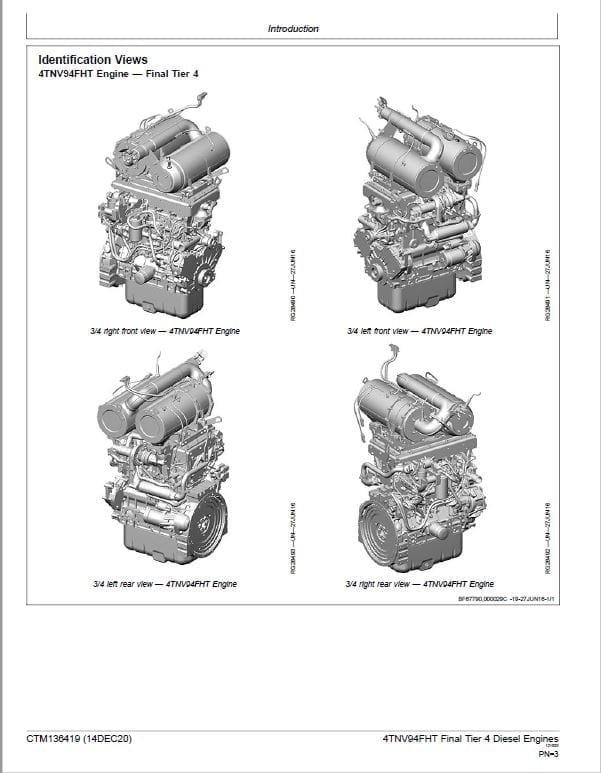John Deere 4TNV94FHT Diesel Engine Tier 4 Service Manual - Image 2