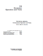 John Deere 110 Excavator Repair Services Manual