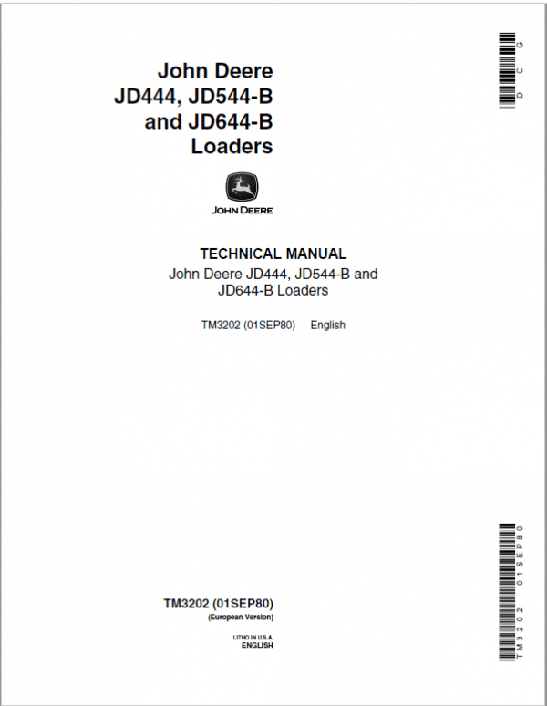 John Deere 544B Loader Repair Technical Manual - Image 2