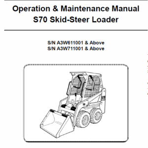 Bobcat S70 Skid-Steer Loader Service Manual - Image 2