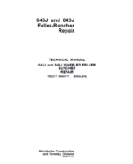 John Deere 643J, 843J Feller Buncher Service Repair Manual