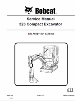 Bobcat 323 Compact Excavator Service Manual