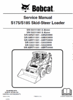 Bobcat S175 and S185 Skid-Steer Loader Service Manual