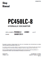 KOMATSU Pc450-8 Pc450lc-8 Repair Service Manual