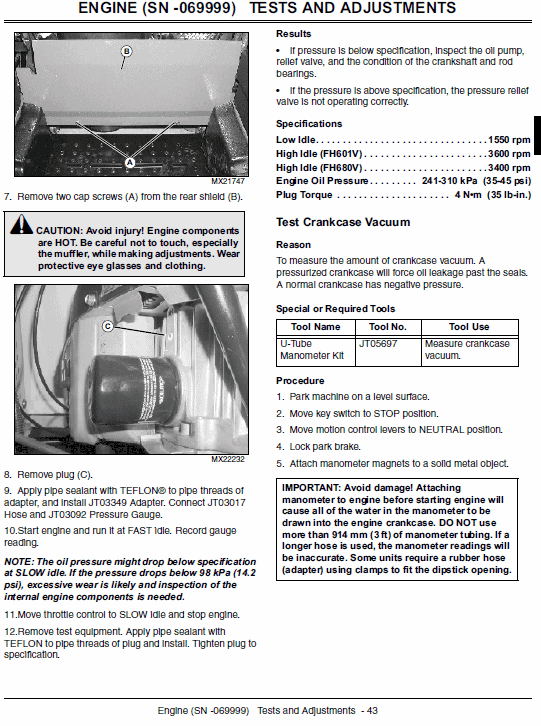 John Deere 647A, 657A, 667A QuickTrak Technical Service Manual - Image 2