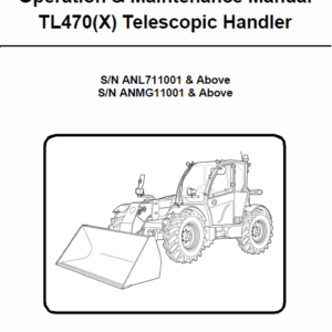 Bobcat TL470 and TL470X Telescopic Handler Service Manual - Image 2