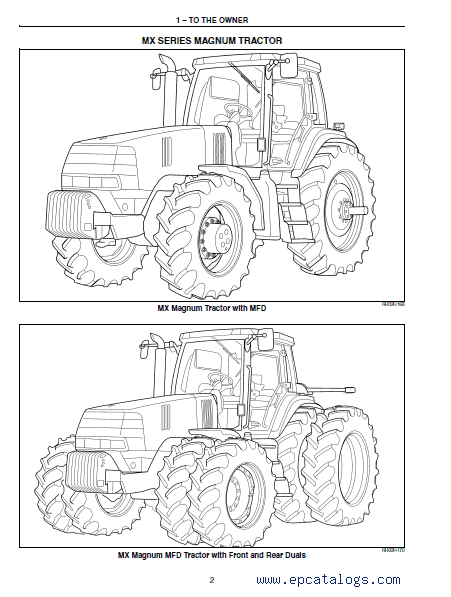 CASE IH MX210 MX230 Magnum Tractor Service Manual - Image 3