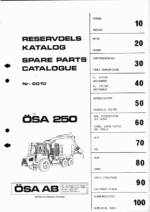 John Deere 250 OSA Forwarders Parts Catalog Manual