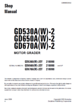 Komatsu Gd530a-2e Workshop Repair Service Manual