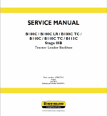 New Holland B100C, B100C LR, B100C TC Backhoe Loader Service Manual
