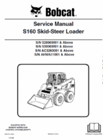 Bobcat S160 Skid-Steer Loader Service Manual