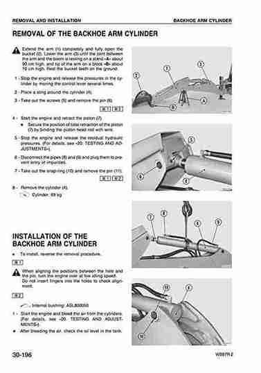 Komatsu WB97R-2 Backhoe Service Repair Manual - Image 2