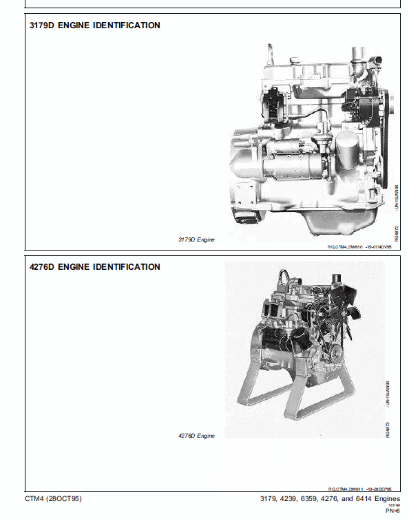 John Deere 300 Series 3179, 4239, 6359, 4276, 6414 OEM Engines Manual - Image 4