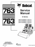Bobcat 763 G-Series Skid-Steer Loader Service Manual