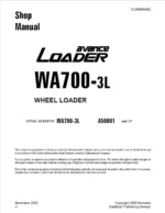 Komatsu WA700-3L Wheel Loader Parts Catalogue Manual